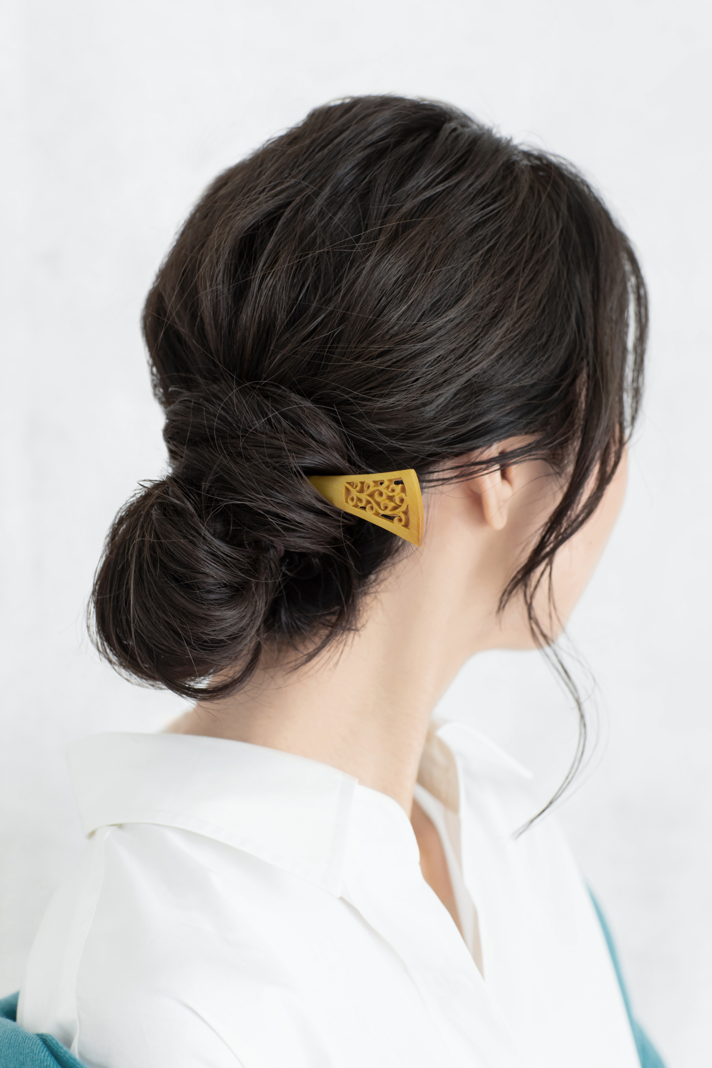 让人们在平时也能使用的黄杨木梳发饰